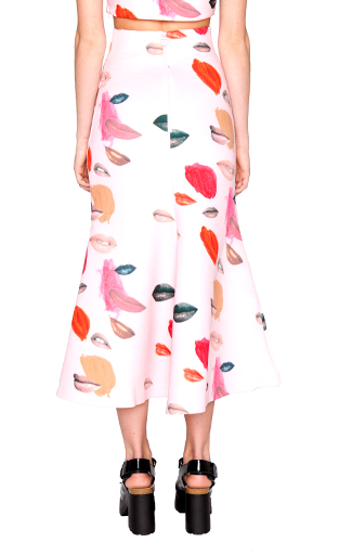 ALICE MCCALL - FUNNY CAR SKIRT - BONDED LIPSTICK - PINK – bringhub