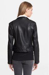 'Rylan' Nappa Leather Moto Jacket