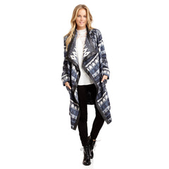 Tribal Printed Blanket Coat