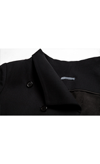 A. HUTCHING - JACKET HIGH NECK TAILORED - BLACK