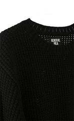 GENERAL IDEA - KNIT SWEATER - BLACK