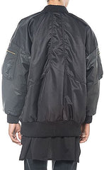 SKINGRAFT - OVERSIZE BOMBER JACKET - BLACK